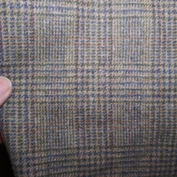 Vintage Dior's New Look Style Brown & Multi Tweed Plaid Belted Blazer - Picture 6 of 14